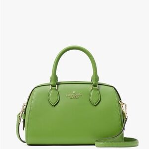 Kate Spade Green Madison Saffiano Leather Duffle Crossbody Bag